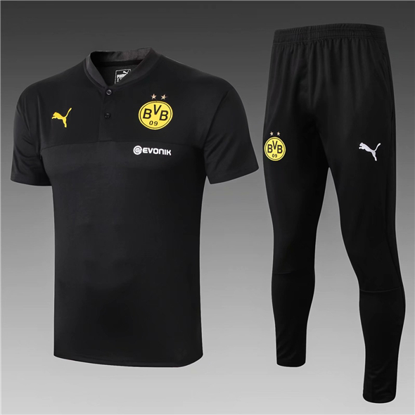 T-shirts polo Borussia Dortmund 2020 noir